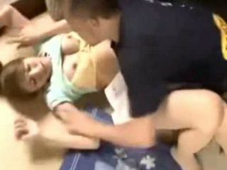 Japanese MILF with Nipple Stimulation Gets Fucked by Young Neighbor