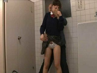 Fucking a JAV Girl in a Public Bathroom is the Hottest Japanese Porn XXX