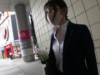 Japanese Amateur Office Lady Gets Fucked by Suit Guy in XXX Porn