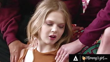 MOMMY'S GIRL - Petite Blonde Coco Lovelock Fucks Her Overly Invested Stepmoms In Her New Dorm Room