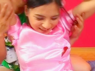 Young Japanese sweetheart Maya Sakamoto getting a ride on two BBC rods in Tokyo XXX