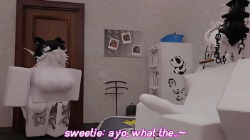 My half-sister in roblox gave me the gift of her body and good sex (animation)