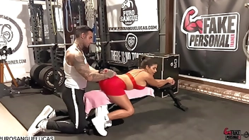 FAKE PERSONAL TRAINER I Fuck Sheila Ortega a hot Latina with Huge Tits and I cum on her Face