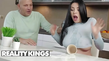 Raven-Haired Kira Queen Wants To Rent Thomas' House But Not Before She Rides His Dick - REALITY KINGS