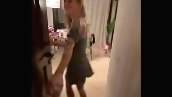 Innocent blonde tinder date fucked until she's messy