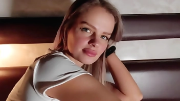 On the train, he fucked a married fellow traveler, posing as a producer.