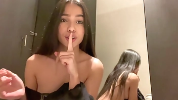 They caught me in the store fitting room squirting, cumming everywhere