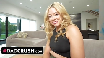 StepDaughter Starts Stripping In Front Of Her Shocked Stepdad Who Can't Believe His Eyes And Hands