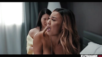 Big Tits Asian Wakes Up With Huge Cock And Fucks Her Partner