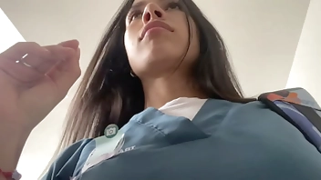 Naughty Nurse Masturbates and Squirts In The Hospital Bathroom