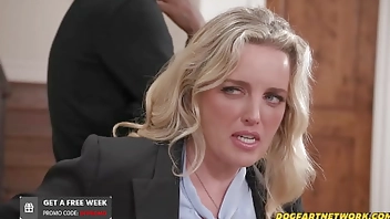 Big COCKED Paroless Spitroasted Blonde Parole Officer - Charlie Forde - Dogfart