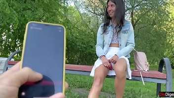 Girlfriend gets orgasms in a public park and I control it with a toy from Flirtwithsb
