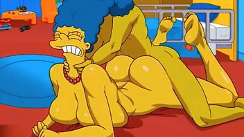 Anal Housewife Marge Moans With Pleasure As Hot Cum Fills Her Ass And Squirts In All Directions / Hentai / Uncensored / Toons / Anime