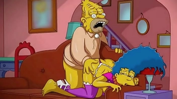 Old Simpson Confused Housewife Marge With A Whore Because Of Revealing Clothes And Fucked In All Her Tight Holes While Her Husband Homer Was At Work / Comic / Visual Novel / Toons / Hentai / Parody
