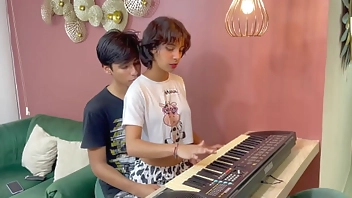 I help my little stepsister with her music classes and I end up fucking her hard until I come.