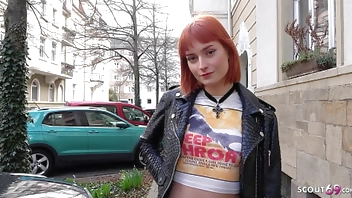GERMAN SCOUT - Skinny Crazy Redhead Teen Dolly Dyson get Rough Fucked at Model Job