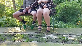Sight of my mother-in-law's natural big tits made me cum profusely