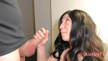 Caught my Friend's Step-Mom naked in the Bathroom