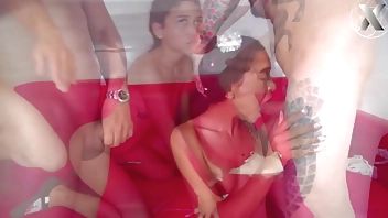 Hard fuck for this horny Latin in its throat and hard pussy