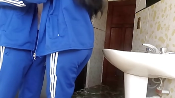 Recording a in a quickie in the school bathroom