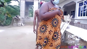 Bbw big Ass African Woman got fucked Hardcore outdoor by BBC local man