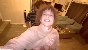 Stepmom Gives Stepson First Public Bathroom Fuck