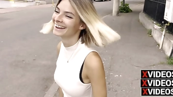 Around Bucharest, girl picked up in TAXI and taken to DINNER. Dialogues in ita. Outdoors.