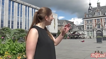 Alice, perverted milf, wants it all with 3 guys Part 1