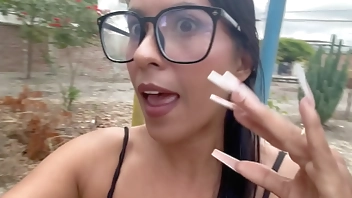 And if they discover us? , fun sex in a public park with my fucking whore girlfriend and a horny stranger