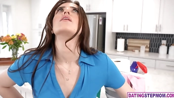 MILF housekeeper not his stepmom but he wanted her to talk to her stepdad