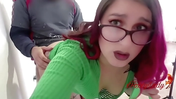 Unfaithful wife has bareback sex with the painter while her husband works