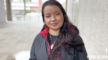 PutaLocura - Colombian chubby Aneko is caught by Torbe and swallows his shit