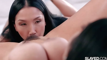 VIXENPLUS Violet Myers submits her big natural tits to Vicki Chase