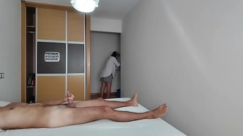 I Jerk off in Front of the Cleaning Lady at the Hotel