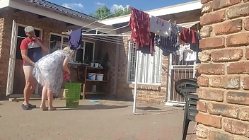 Cuckold Troubled man fucking my wife outdoors