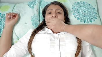 Shh shh don't go screaming! - Stepbrother fucks his stepsister when they are alone at home.