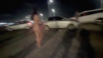 I did a bitching in the parking lot just shopping with the hot girls