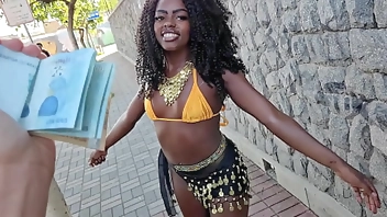 Young girl abandoned by her husband at the carnival block was lured on the street and ended up getting dicked up the ass and milk at the motel