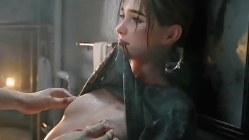 Ellie Williams getting fucked and cummed on