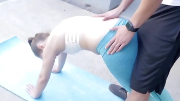 Petite slut babe fucked by stepbros bff