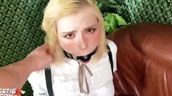 Facefuck and Hard Doggystyle Fuck - Bondage Sex