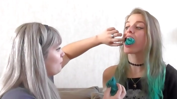 two innocent teen girls try some bondage