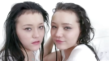 Sandra Zee & Lady Zee twins assfucked together by 3 BBC IV465