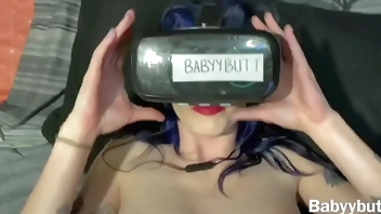Babyybutt tricked by step bro while wearing vr goggles