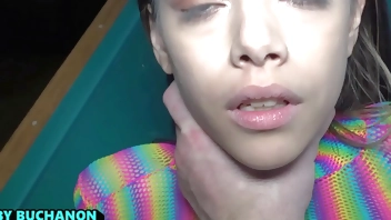 Petite 95 LB Harmony Wonder Face Fucked & Pussy Pounded HARD After Putt-Putt