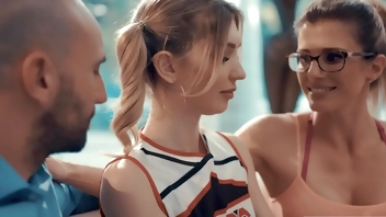 PURE TABOO Cheerleader c. Into Sex with Coach & Her Husband