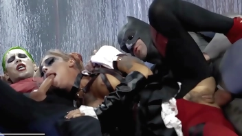 Harley Quinn Fucks Joker & Batman