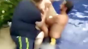 Indian actress in pool gauhar khan pool party dani daniels gianna michaels