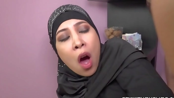 Hot muslim babe gets fucked hard
