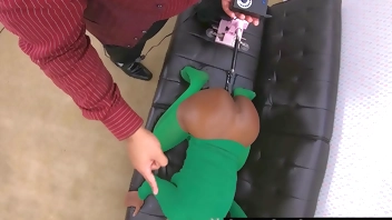 I Ordered My Slut Step Daughter To Stop Peeing, Then Punishing Her With Rough Vaginal Pussy Penetration By A Fuck Machine After She Stole From Me, Black Babe Sheisnovember Areolas & Big Tits Ripped Out Of Shirt Before Punishment on Msnovember